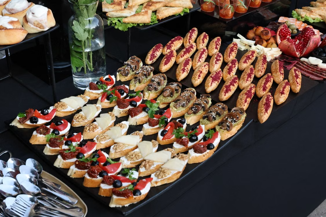 Canapés and refreshments at the closing reception